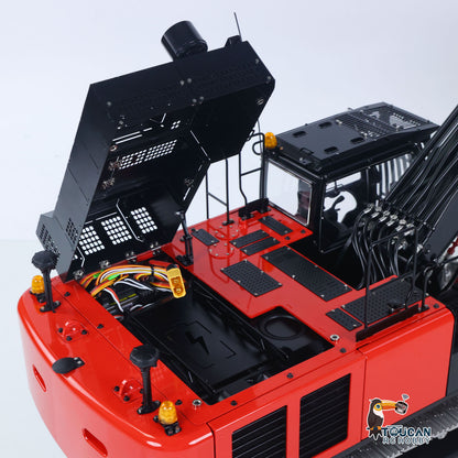 LESU Aoue ZX490 1/14 Remote Control Hydraulic Excavator KIT CNC Metal RC Digger Car 6CH Valve Light Brushless Pump Motor Model