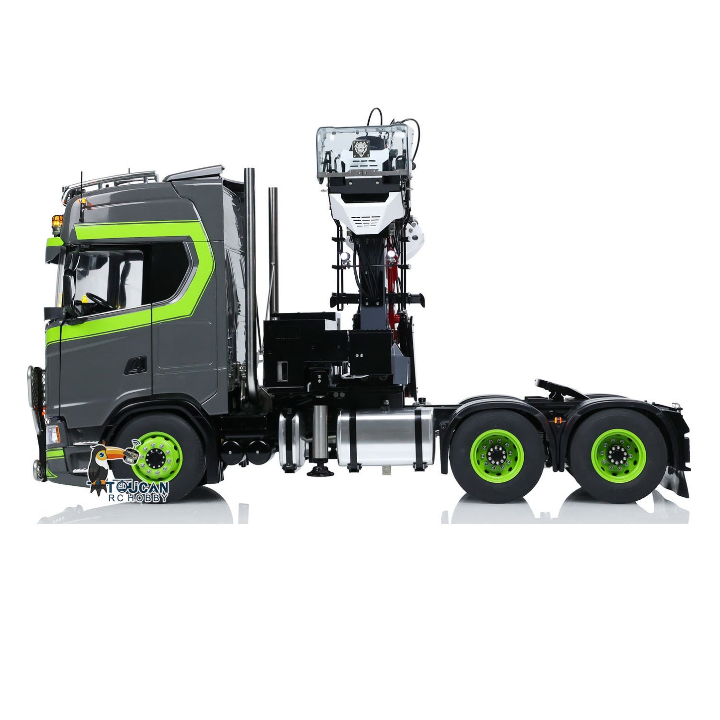 Toucan Metal 6X6 Chassis 1/14 RC Tractor Truck 770S Hydraulic Crane DIY Lorry