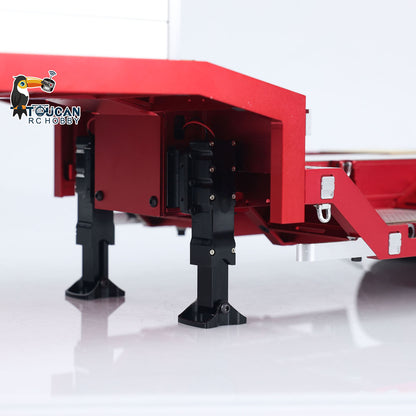 1/14 3 Axles Metal Trailer Extendible Trailers for RC Tractor Truck Car Models