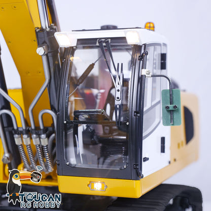 MTM 1/14 946 RC 2 Arms Metal Hydraulic ARTR Tracked Excavator With Ripper Grab Clamshell Bucket