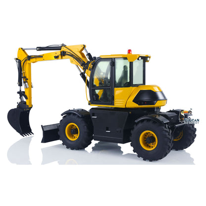 TIME-LIMITED GIFT!! 1/14 RC Hydraulic Excavator JCB 110W 9CH Valve Remote Control 3Arms Metal Digger Model Flysky Paladin PL18EV Radio Battery
