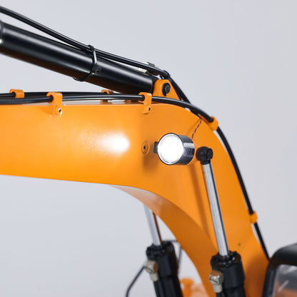 US STOCK JDM 1/12 Hydraulic Excavator Painted Assembled RC Model Pump Tracks Light Radio