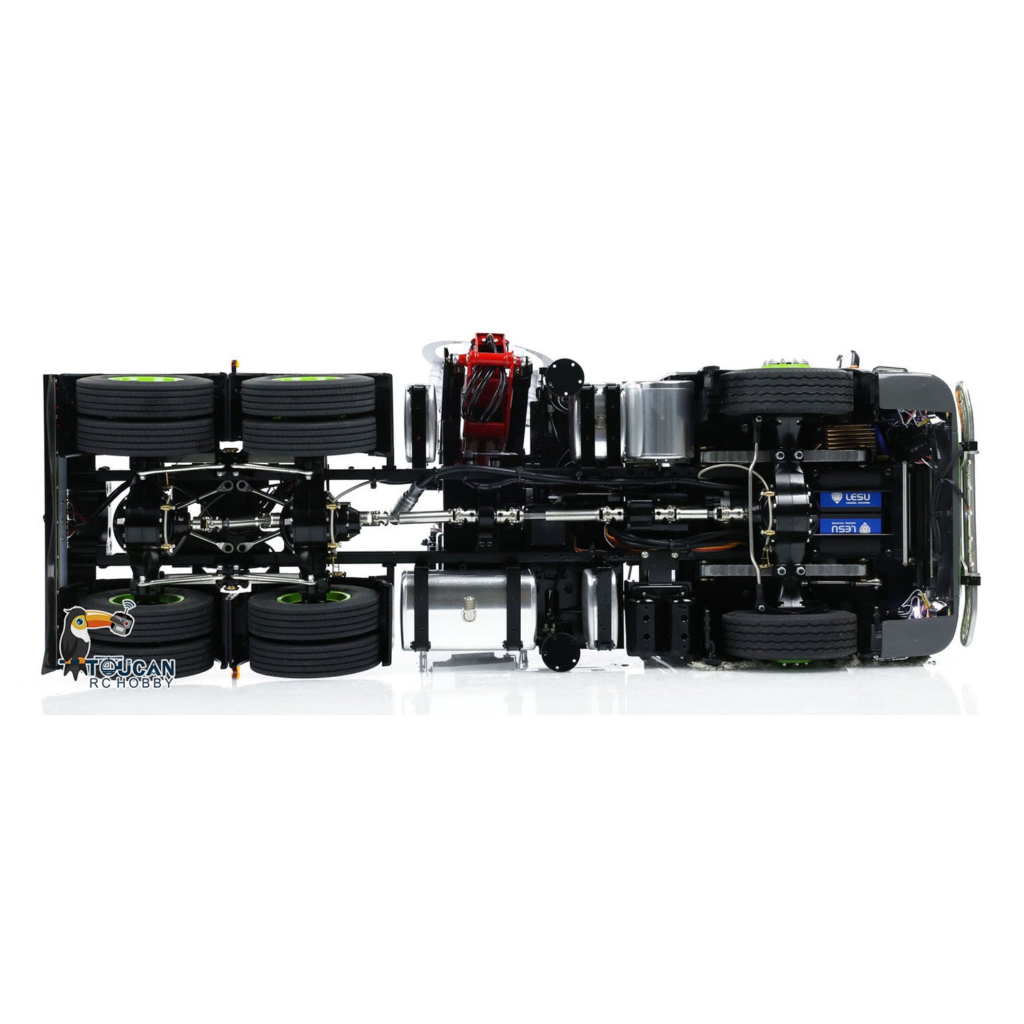 Toucan Metal 6X6 Chassis 1/14 RC Tractor Truck 770S Hydraulic Crane DIY Lorry