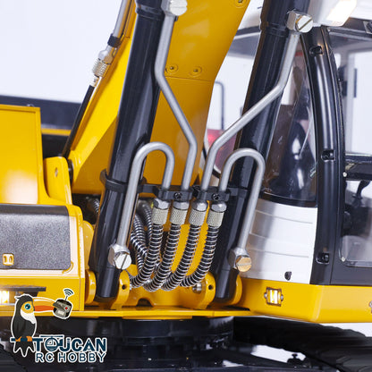 MTM 1/14 946 RC 2 Arms ARTR Metal Hydraulic Tracked Excavator Digger With Ripper Grab Tiltable Bucket