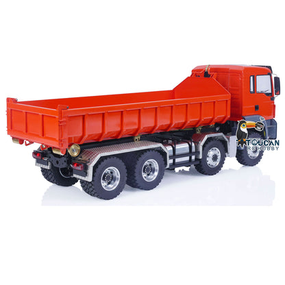 LESU 1/14 MAN TGS Painted Unassembled 8x8 Hydraulic RC Roll On/Off Dumper Truck Tipper 20160901