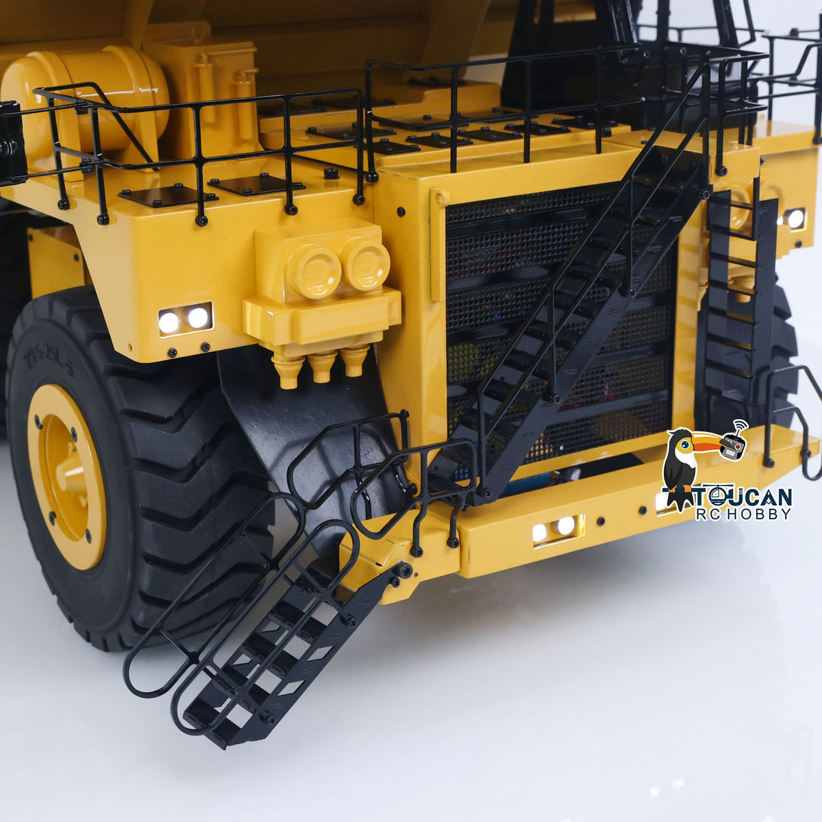 Metal 1/20 RC Hydraulic Mine Truck 793D Heavy Duty Remote Control Dumper RTR 2Speed Gearbox Flysky I6X Radio Light System