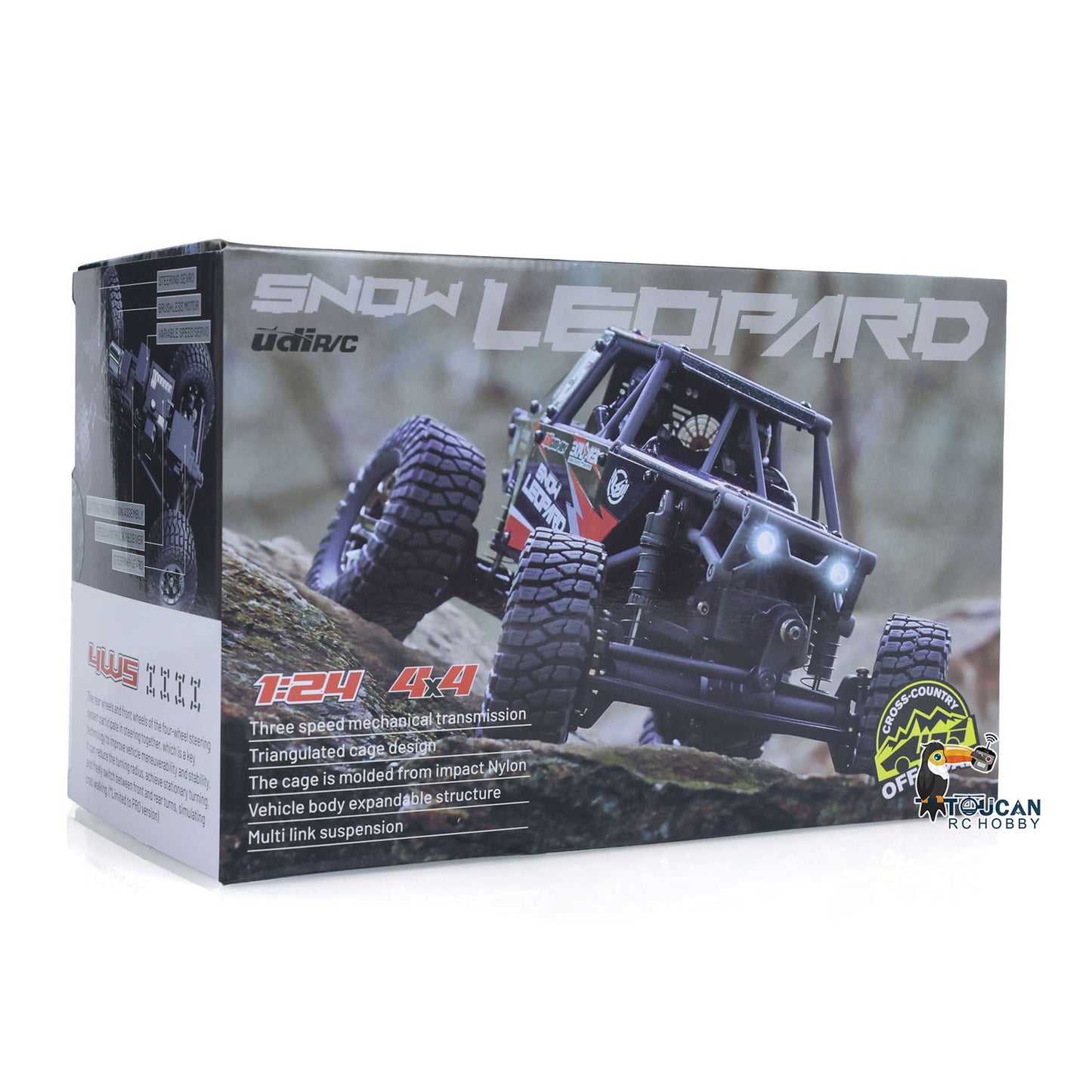 IN STOCK UdiRC UCX2405PRO 1/24 2.4G 4WD RC Rock Crawler Brushless Motor ESC Radio Controlled Off-Road Vehicles RTR Model Car Toys Battery