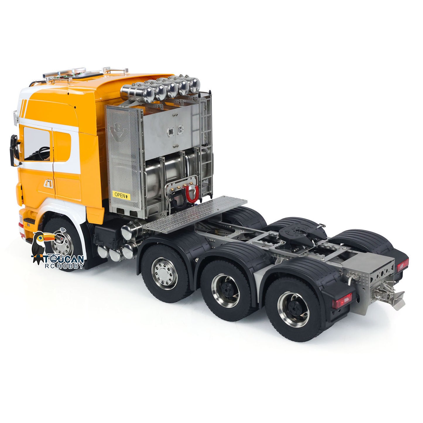 Camion tracteur télécommandé 1/14 8x8 RTR R620 en métal avec boîte de vitesses à 3 vitesses