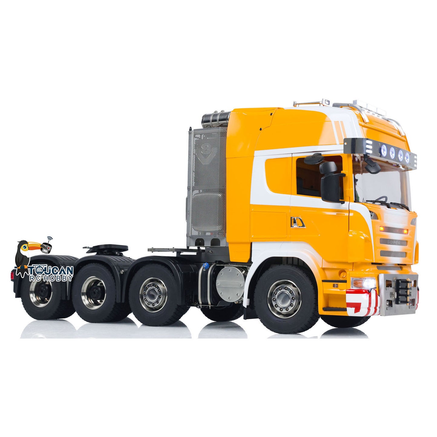 Camion tracteur télécommandé 1/14 8x8 RTR R620 en métal avec boîte de vitesses à 3 vitesses