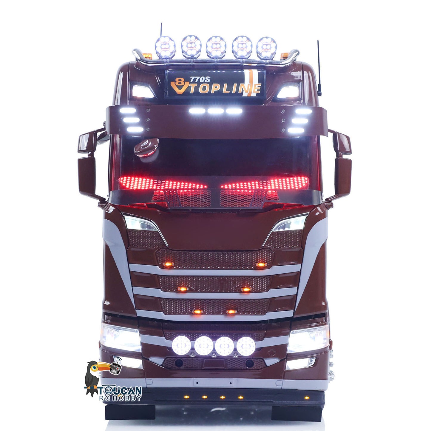 TOUCAN 1/14 Remote Control Tractor Truck 770S 3Speed 6x2 Metal Chassis Axle Lock RC Lorry Vehicle Flysky ST8 Radio RTR Model