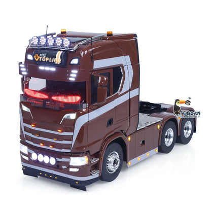 TOUCAN 1/14 Remote Control Tractor Truck 770S 3Speed 6x2 Metal Chassis Axle Lock RC Lorry Vehicle Flysky ST8 Radio RTR Model