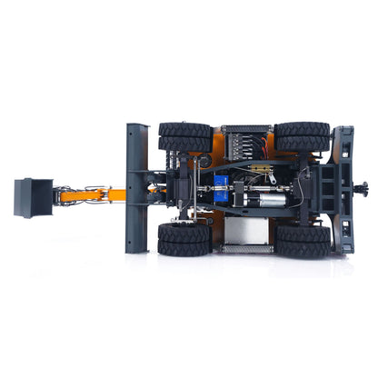 LR914 PRO MAX Metal 4WD 1/14 RC Hydraulic Wheeled Excavator 11-ways Valve Ready to Run Radio Controlled Digger PL18EV Lite Battery Light Sound System