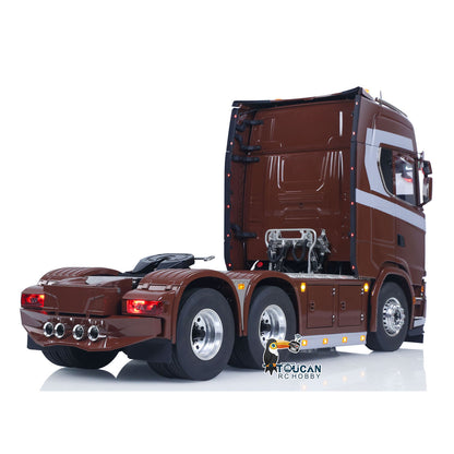 TOUCAN 1/14 Remote Control Tractor Truck 770S 3Speed 6x2 Metal Chassis Axle Lock RC Lorry Vehicle Flysky ST8 Radio RTR Model