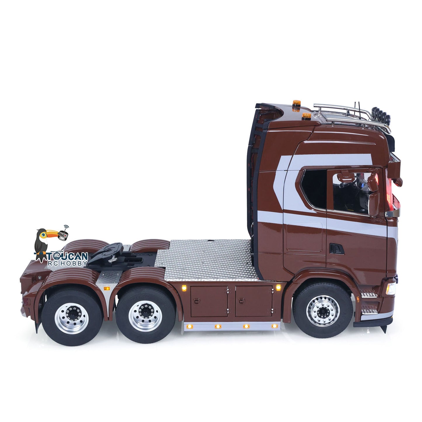 TOUCAN 1/14 Remote Control Tractor Truck 770S 3Speed 6x2 Metal Chassis Axle Lock RC Lorry Vehicle Flysky ST8 Radio RTR Model