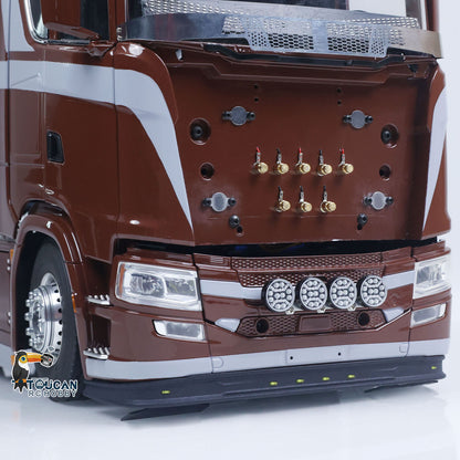 TOUCAN 1/14 Remote Control Tractor Truck 770S 3Speed 6x2 Metal Chassis Axle Lock RC Lorry Vehicle Car Flysky ST8 Radio Ready to Run Model