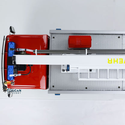 1/14 Metal Chassis Snozzle High-reach Extendable Turret 8x4 RC Fire Truck