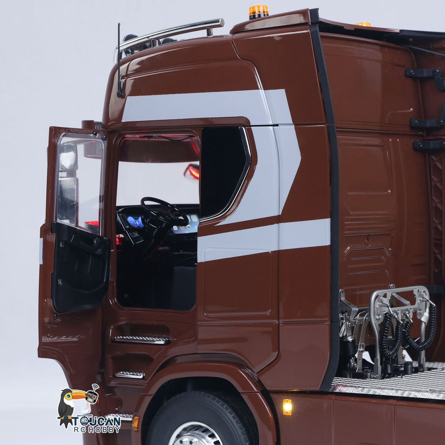 TOUCAN 1/14 Remote Control Tractor Truck 770S 3Speed 6x2 Metal Chassis Axle Lock RC Lorry Vehicle Flysky ST8 Radio RTR Model