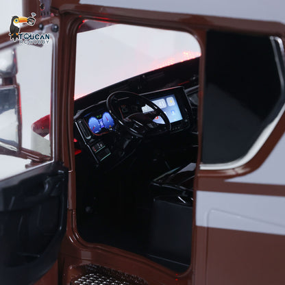 TOUCAN 1/14 Remote Control Tractor Truck 770S 3Speed 6x2 Metal Chassis Axle Lock RC Lorry Vehicle Car Flysky ST8 Radio Ready to Run Model