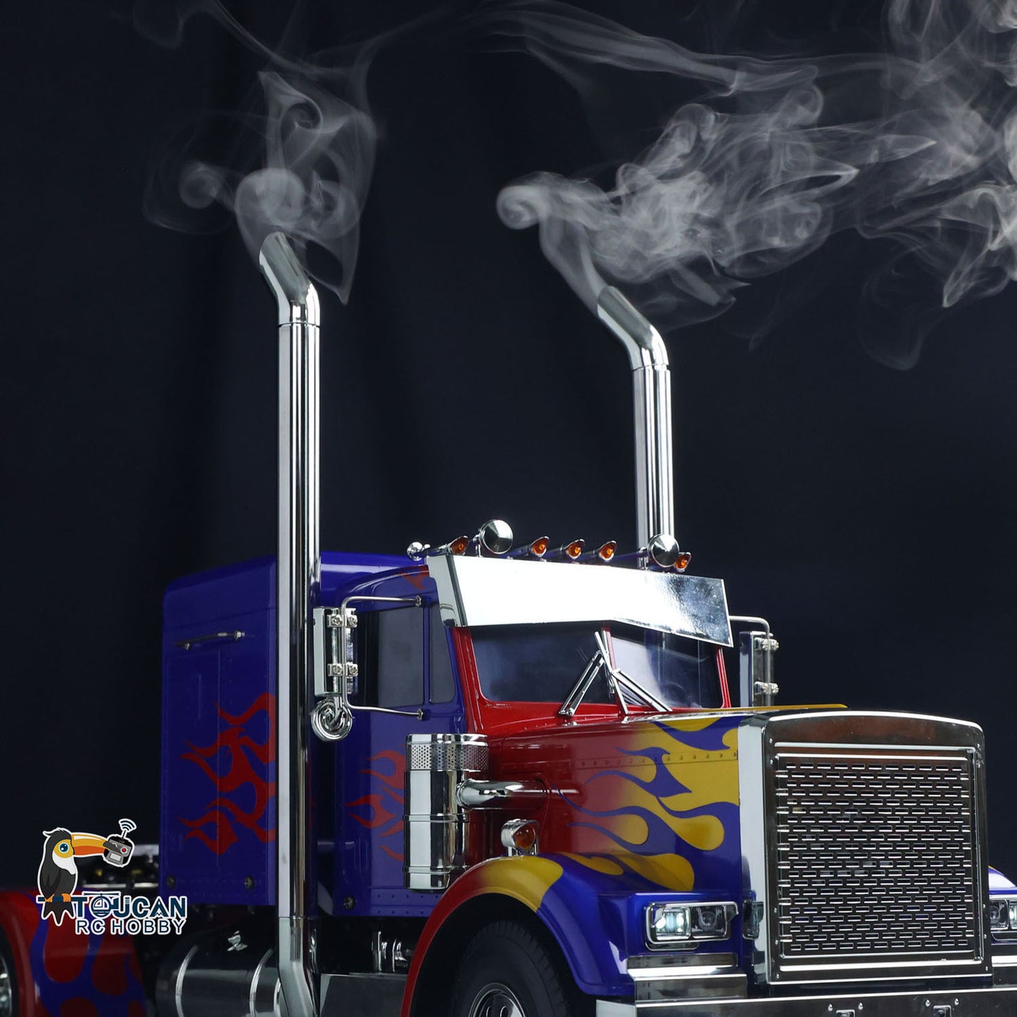 Camion tracteur RC 1/14 6x4 56344 Modèle de voiture RC amélioré Fumée