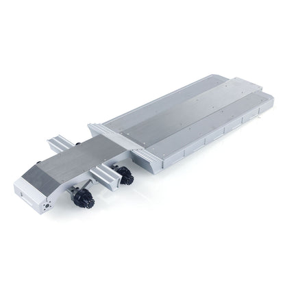 US STOCK 1/14 DoubleE Metal 2 Axels Low Trailer Flatbed E012 001 for Remote Control Tractor Truck E113 RC Lorry Car Model Upgrade Parts