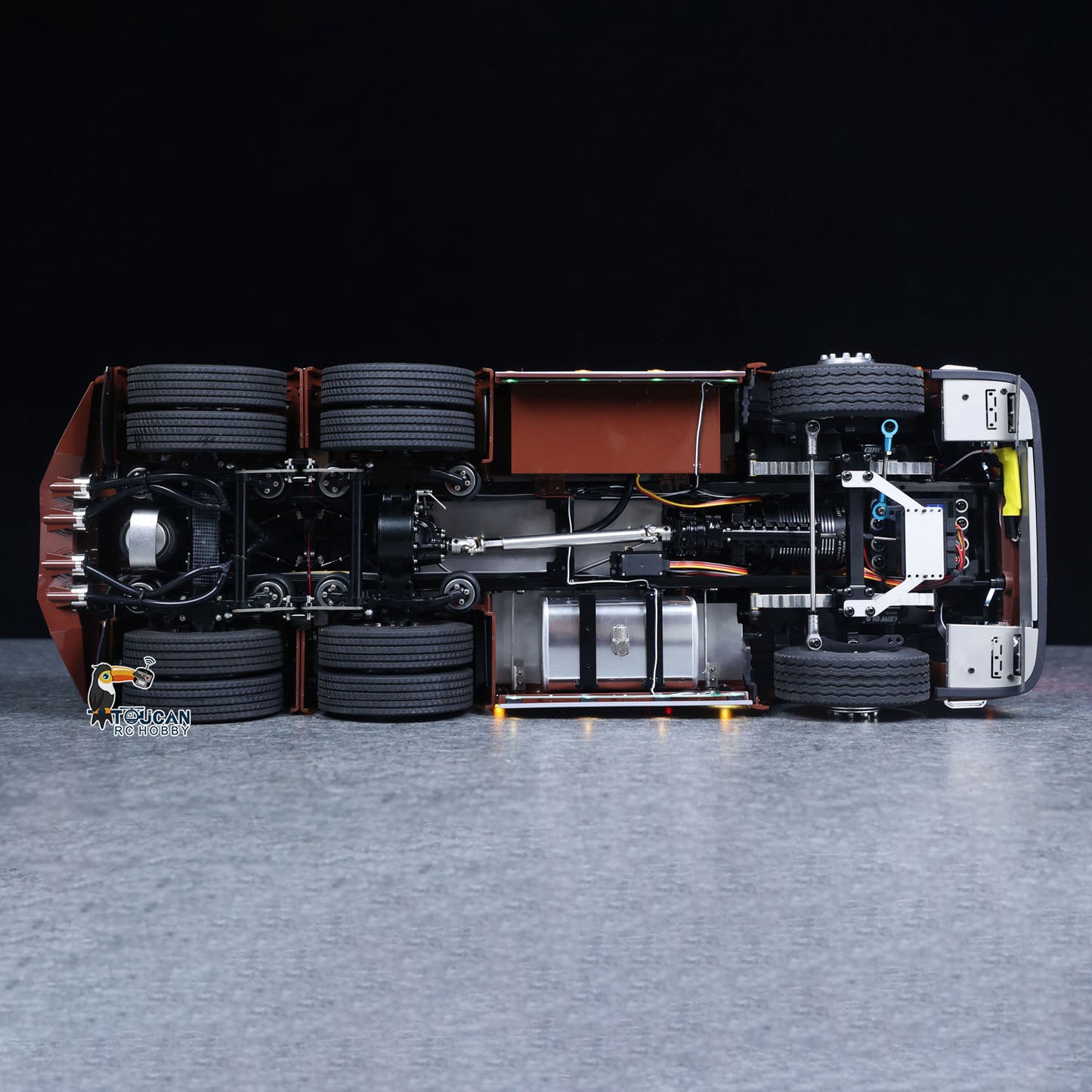 TOUCAN 1/14 Remote Control Tractor Truck 770S 3Speed 6x2 Metal Chassis Axle Lock RC Lorry Vehicle Car Flysky ST8 Radio Ready to Run Model