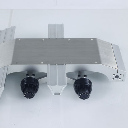 US STOCK 1/14 DoubleE Metal 2 Axels Low Trailer Flatbed E012 001 for Remote Control Tractor Truck E113 RC Lorry Car Model Upgrade Parts