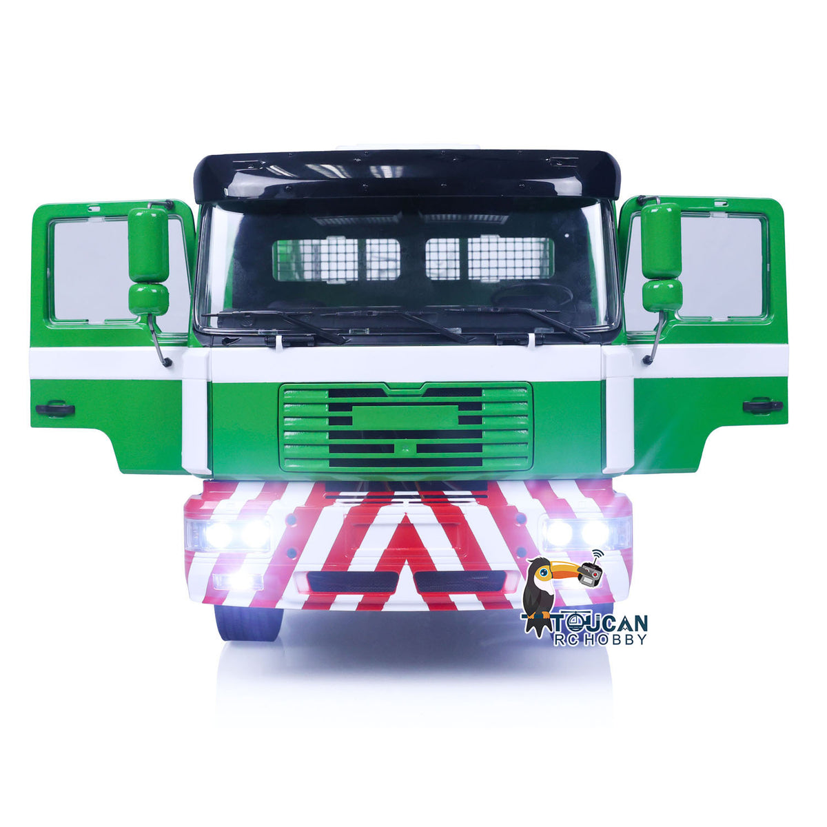 JX Model Metal 1/14 6*4 RC Hydraulic Skip Loader VL18U F2000 Swing Arm Dump Truck with PL18EV Lite Radio System 2Speed Gearbox