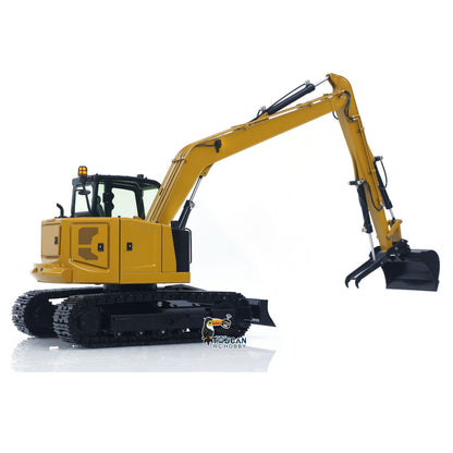 1/14 C308 RC Hydraulic Excavator 4 Valve Remote Control Construction Vehicle Extended Arm Brushless Motor No Sounds Charger
