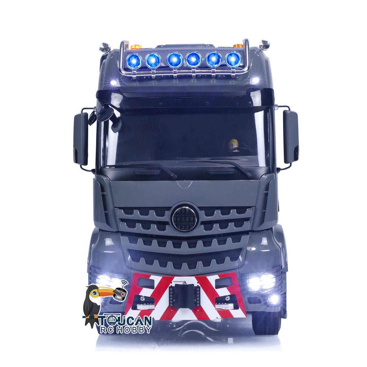 TOUCAN 1/14 Metal RC Tractor Truck Flysky I6S RTR Remote Control Car Sounds Lights