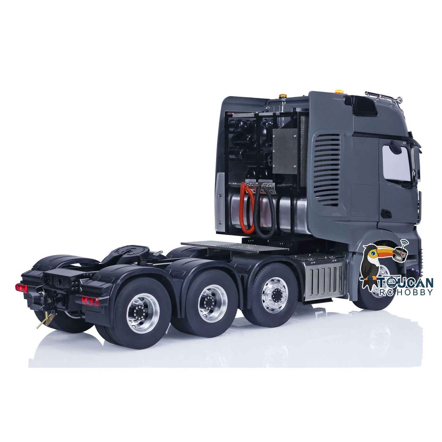 LESU 1/14 Metal 8x8 Painted Assembled RC Tractor Truck Metal Chassis 20130010B With Sound Light System