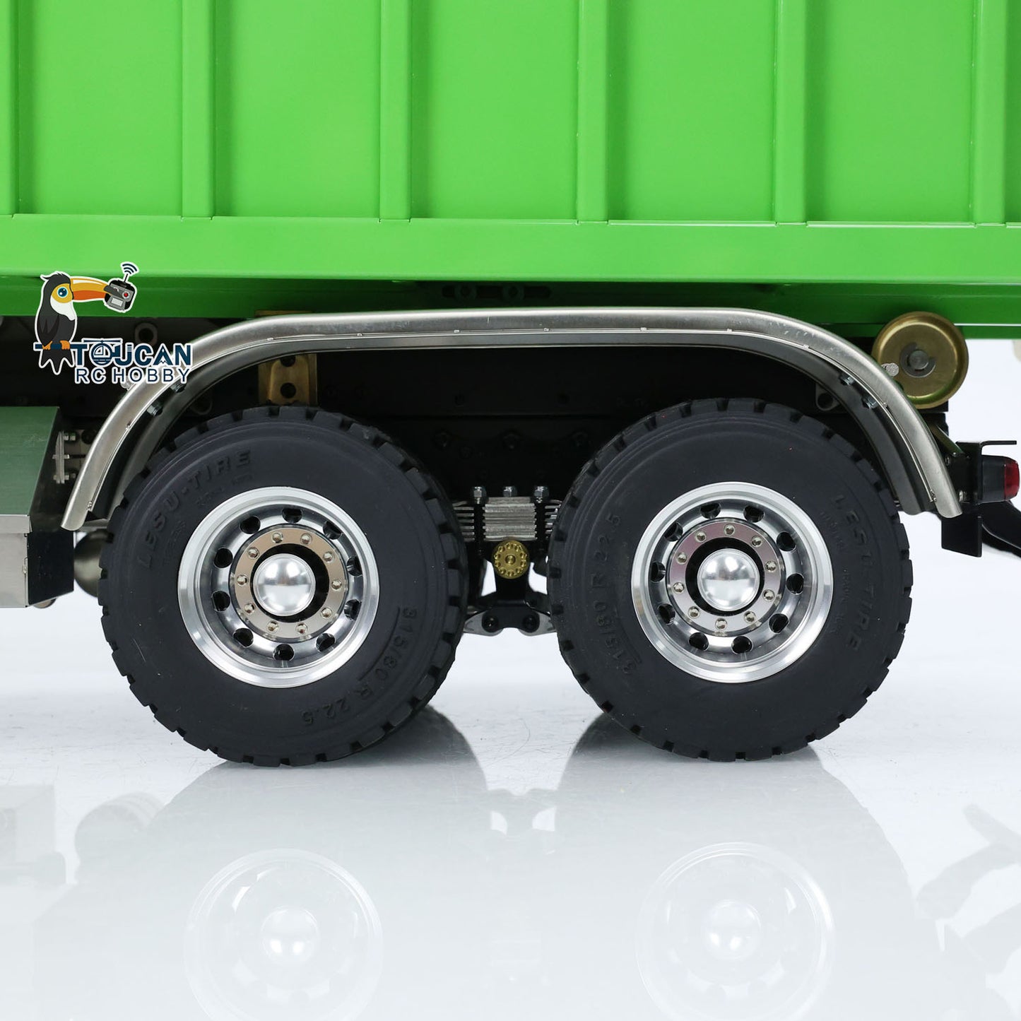 Metal LESU 1/14 RC Hydraulic Crane Dump Truck 8x8 RTR Car 3348 Dumper Waste Bin