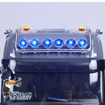 LESU 1/14 Metal 8x8 Painted Assembled RC Tractor Truck Metal Chassis 20130010B With Sound Light System