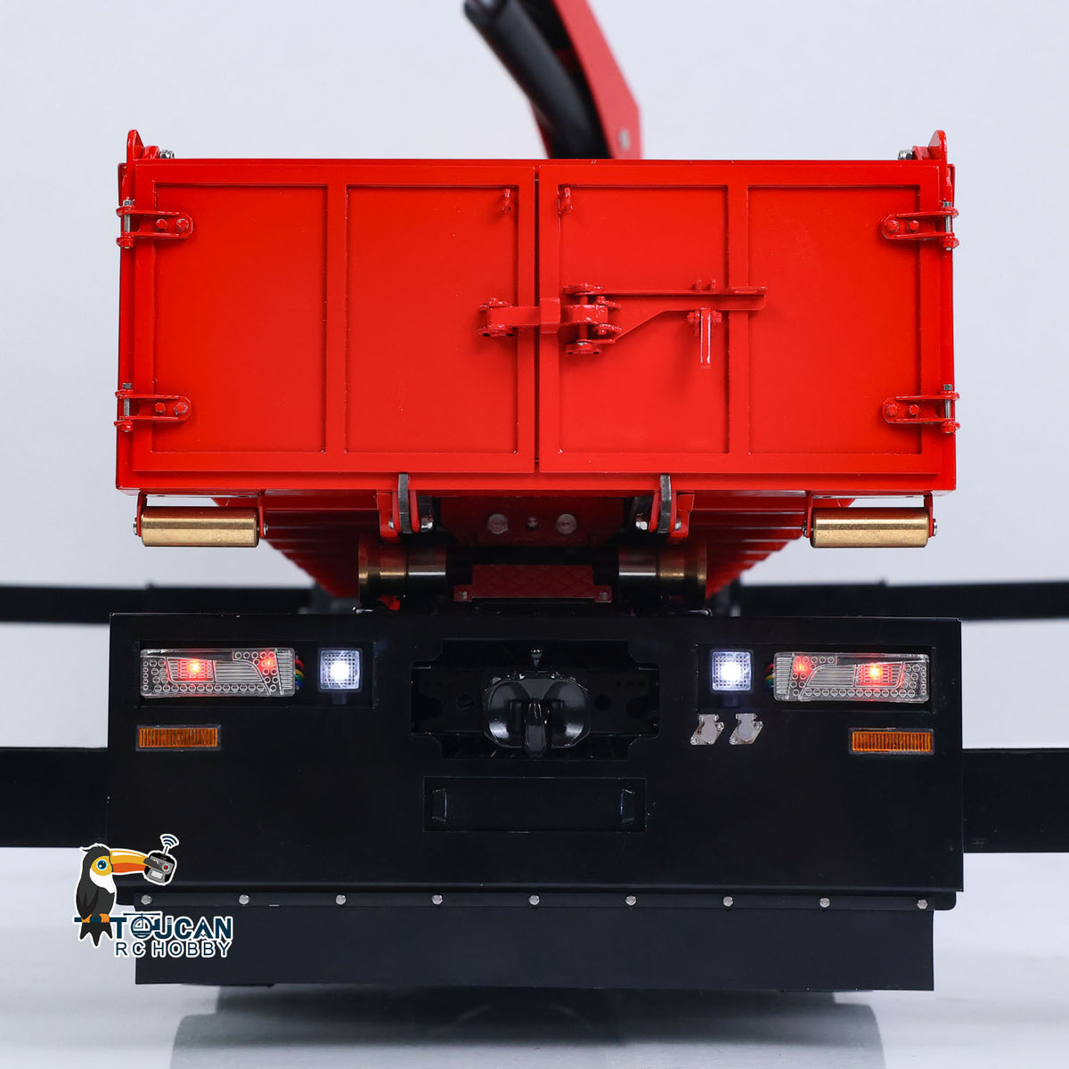 TOUCAN 1/14 RC Hydraulic Crane Truck 770S RTR 10X10 3Speed Metal Dumper Fly Jib Arm Rear Lift Steer Axle Wheel Reduction Diff Lock