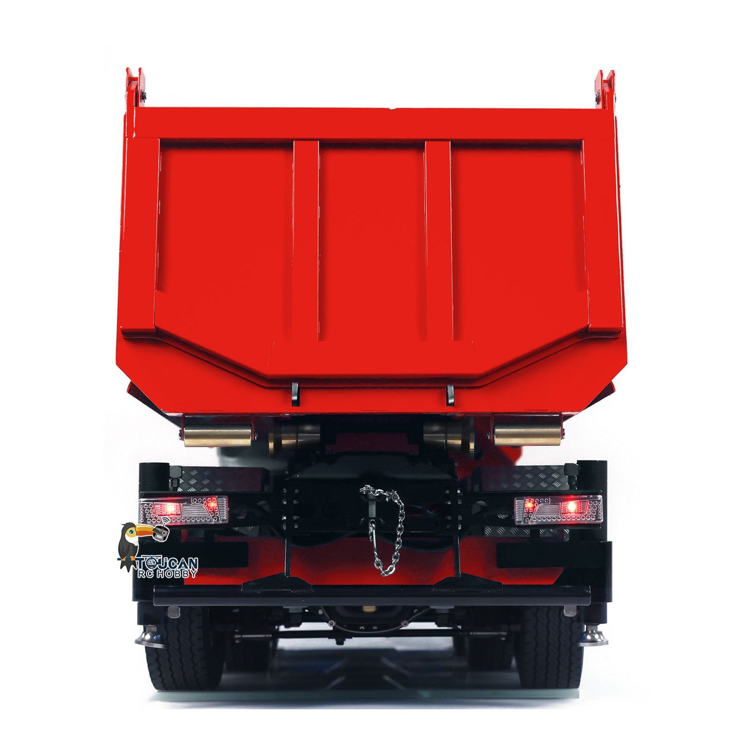 Camion à benne basculante hydraulique à châssis métallique 10x10 770S 1/14 RC avec grue et benne basculante complète