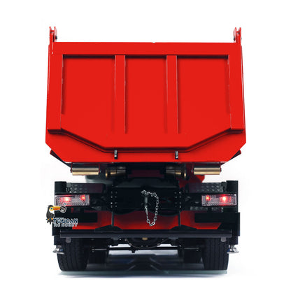 Camion à benne basculante hydraulique à châssis métallique 10x10 770S 1/14 RC avec grue et benne basculante complète