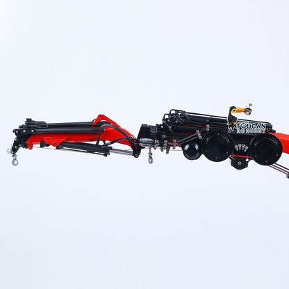 TOUCAN 1/14 RC Hydraulic Crane Truck 770S RTR 10X10 3Speed Metal Dumper Fly Jib Arm Rear Lift Steer Axle Wheel Reduction Diff Lock