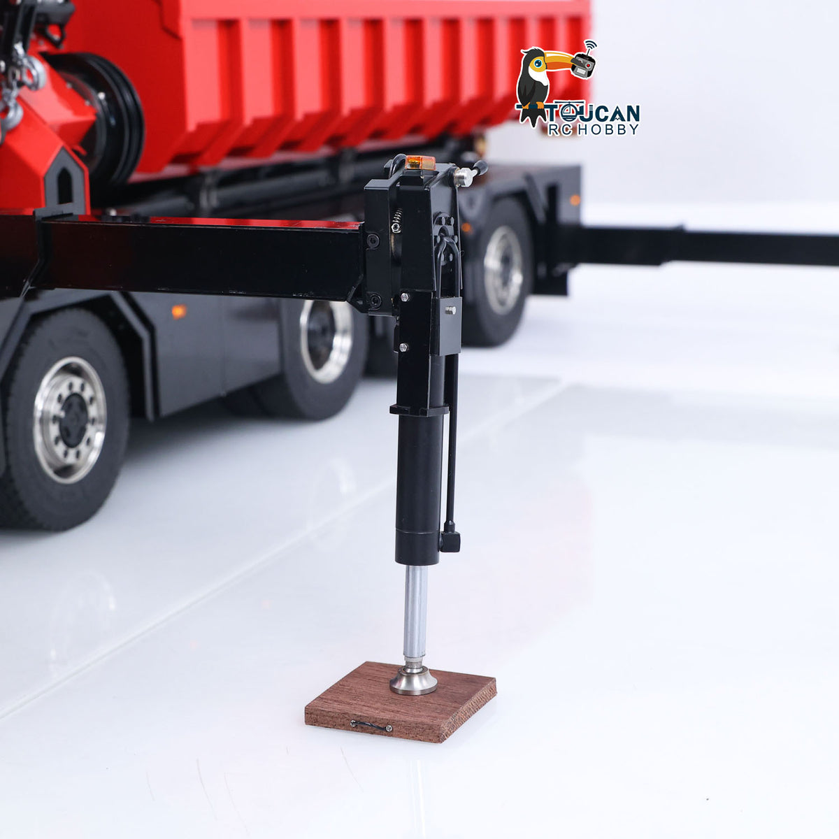TOUCAN 1/14 RC Hydraulic Crane Truck 770S RTR 10X10 3Speed Metal Dumper Fly Jib Arm Rear Lift Steer Axle Wheel Reduction Diff Lock