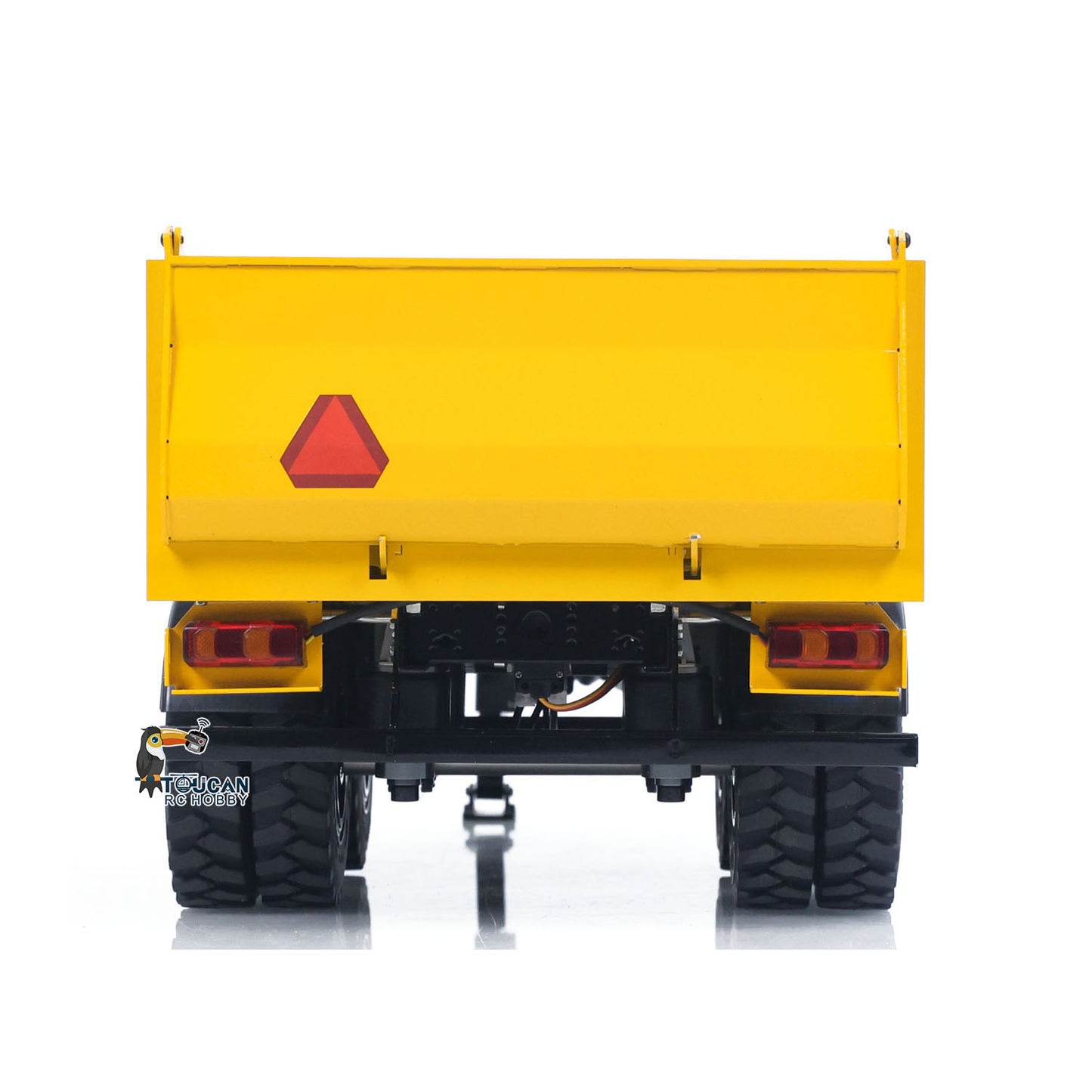 RC Hydraulic Full Dump Trailer for CUT Model 1/14 Remote Control Hydraulic Wheeled Excavator LR914 Engineering Vehicle Painted