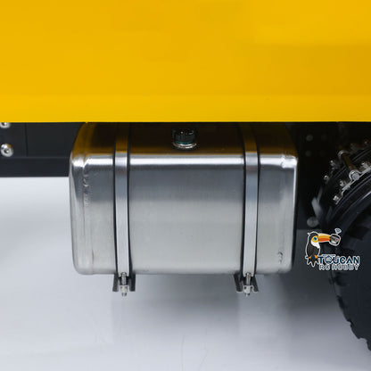 RC Hydraulic Full Dump Trailer for CUT Model 1/14 Remote Control Hydraulic Wheeled Excavator LR914 Engineering Vehicle Painted