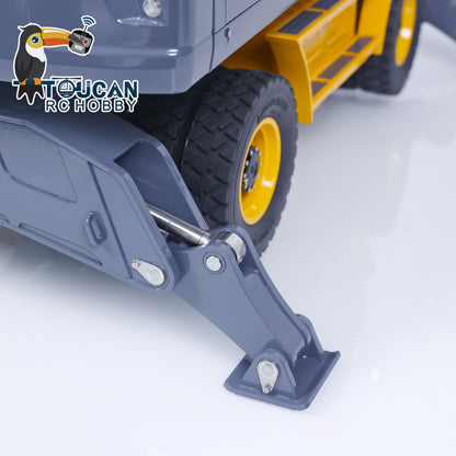 LESU 1/14 AOUE ET30H RC Metal Hydraulic Wheeled Excavator A0006