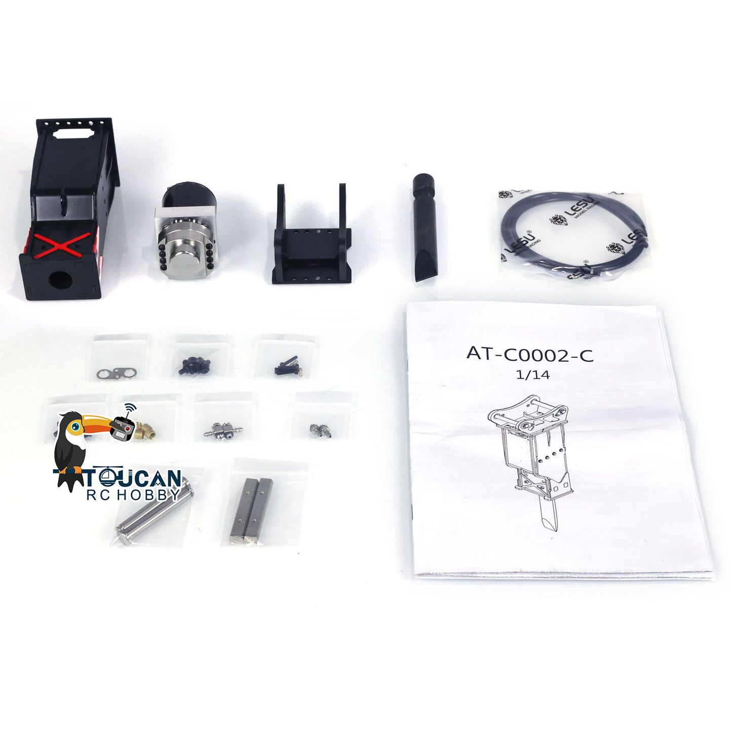 Metall LESU Hydraulische Teile für 1/14 ET35 RC Bagger B0006