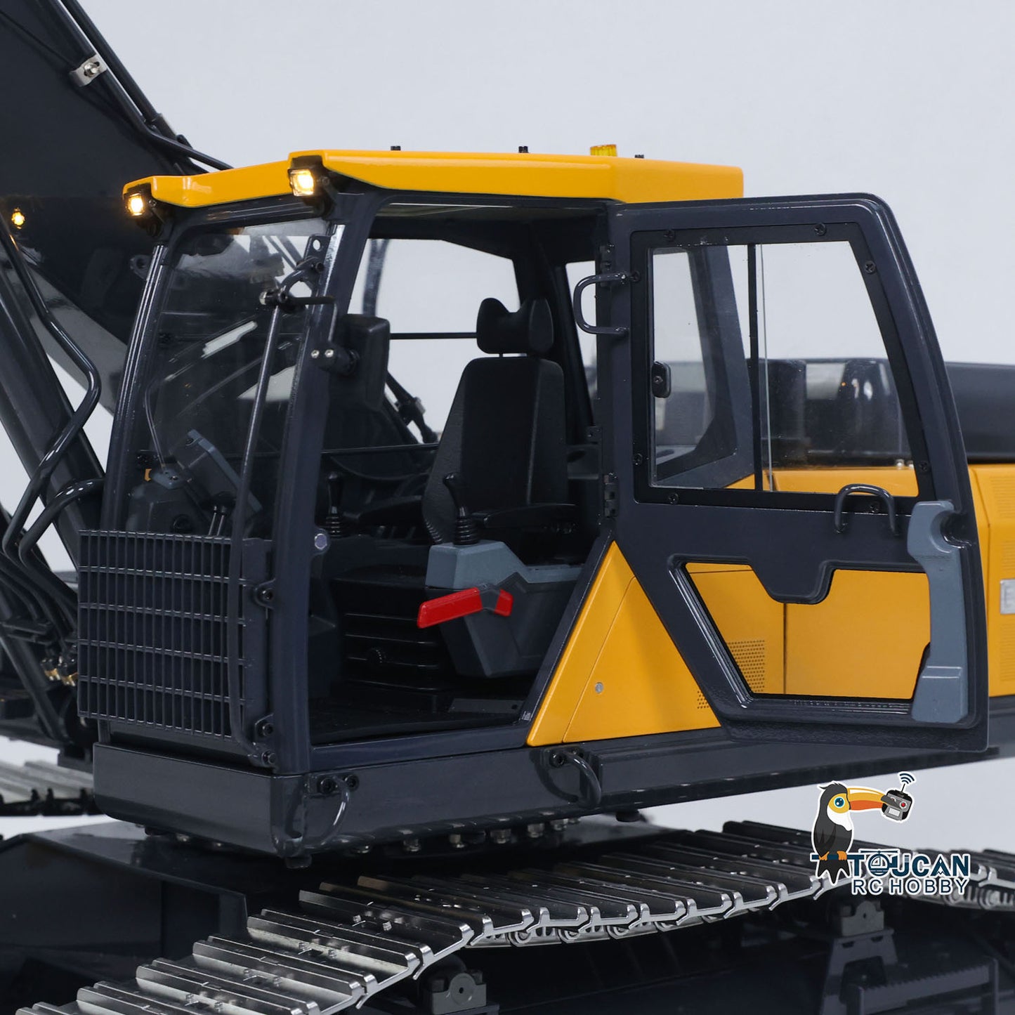 Super Frog 3 Pumps E400 Pro 6CH Valve Thumb Type 1/14 RC Hydraulic Excavator Metal Digger Frsky X14 Radio Sound