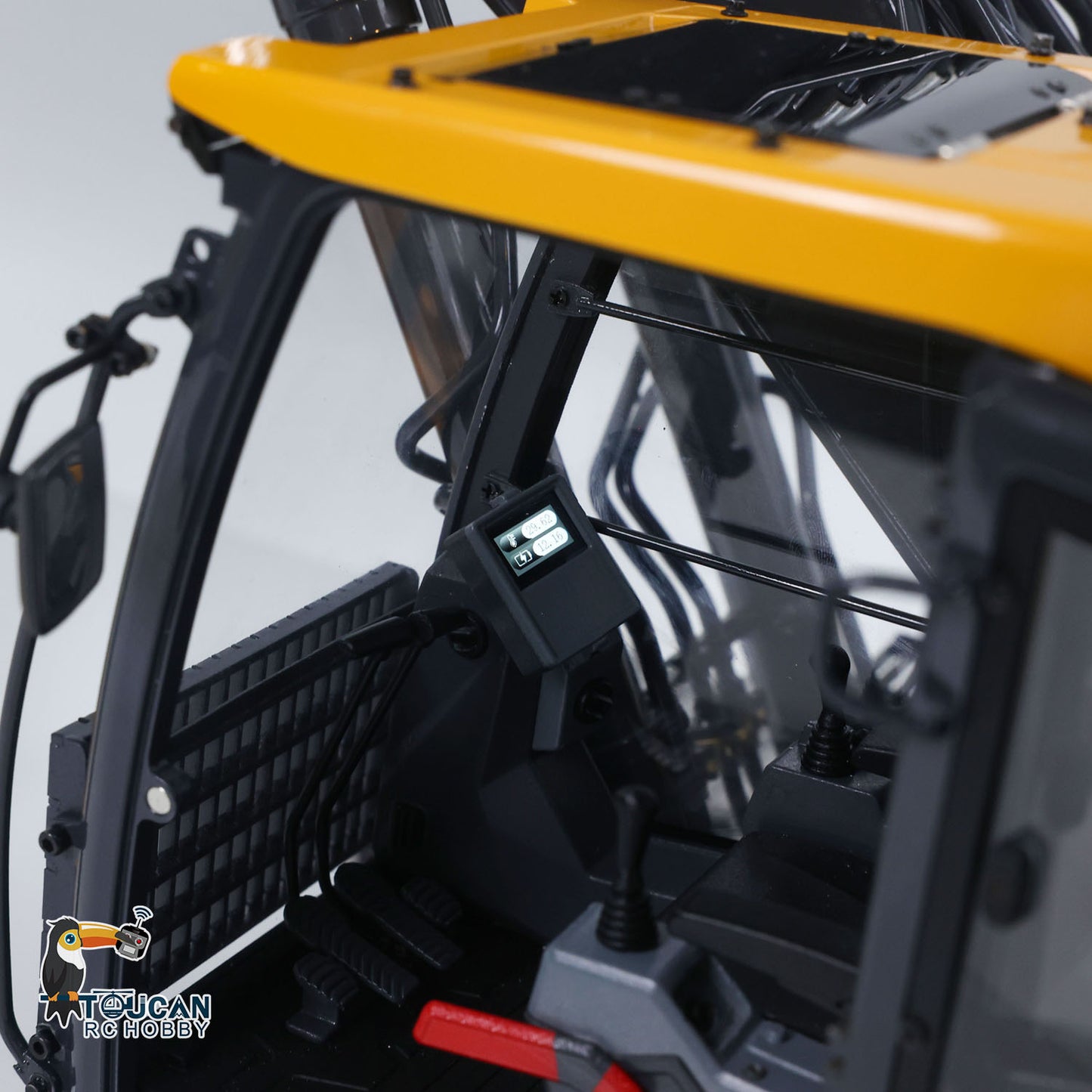 Super Frog 3 Pumps E400 Pro 6CH Valve Thumb Type 1/14 RC Hydraulic Excavator Metal Digger Frsky X14 Radio Sound
