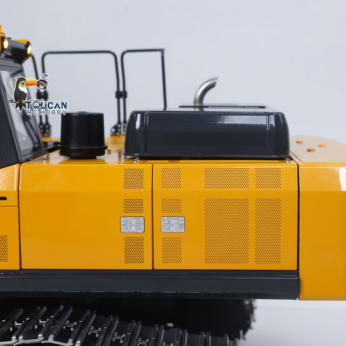 Super Frog 3 Pumps E400 Pro 6CH Valve Thumb Type 1/14 RC Hydraulic Excavator Metal Digger Frsky X14 Radio Sound