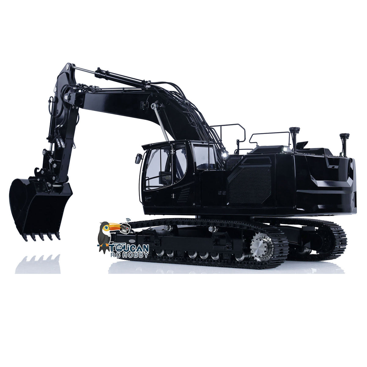 LESU LR945 Metal 1/14 Hydraulic RC Excavator Model With FlySky PL18EV Lite Radio System 7CH Reversing Valves for Construction Vehicle Enthusiast