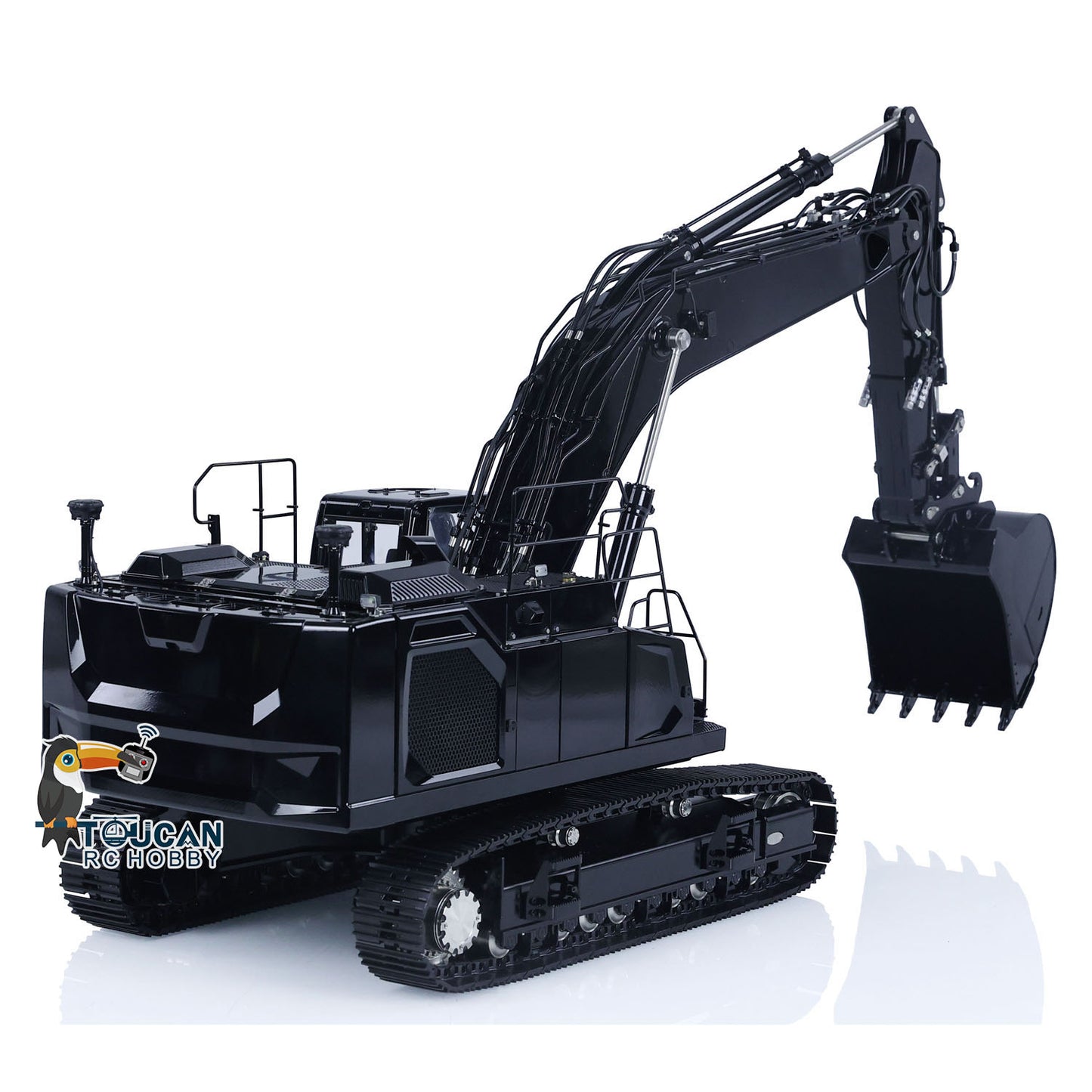 LESU 1/14 Aoue Metal Painted Assembled LR945 Hydraulic RC Excavator Digger B0016 With Quick Connector Coupler