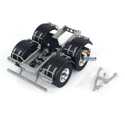 2 Axles 1/14 Metal Trailer with Fifth-wheel Traction