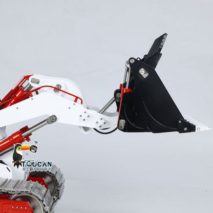 LESU 973K 1/14 Hydraulic RC Loader Upgrade Tracked Car Openable Bucket Rear Plow Model Light Sound B0024