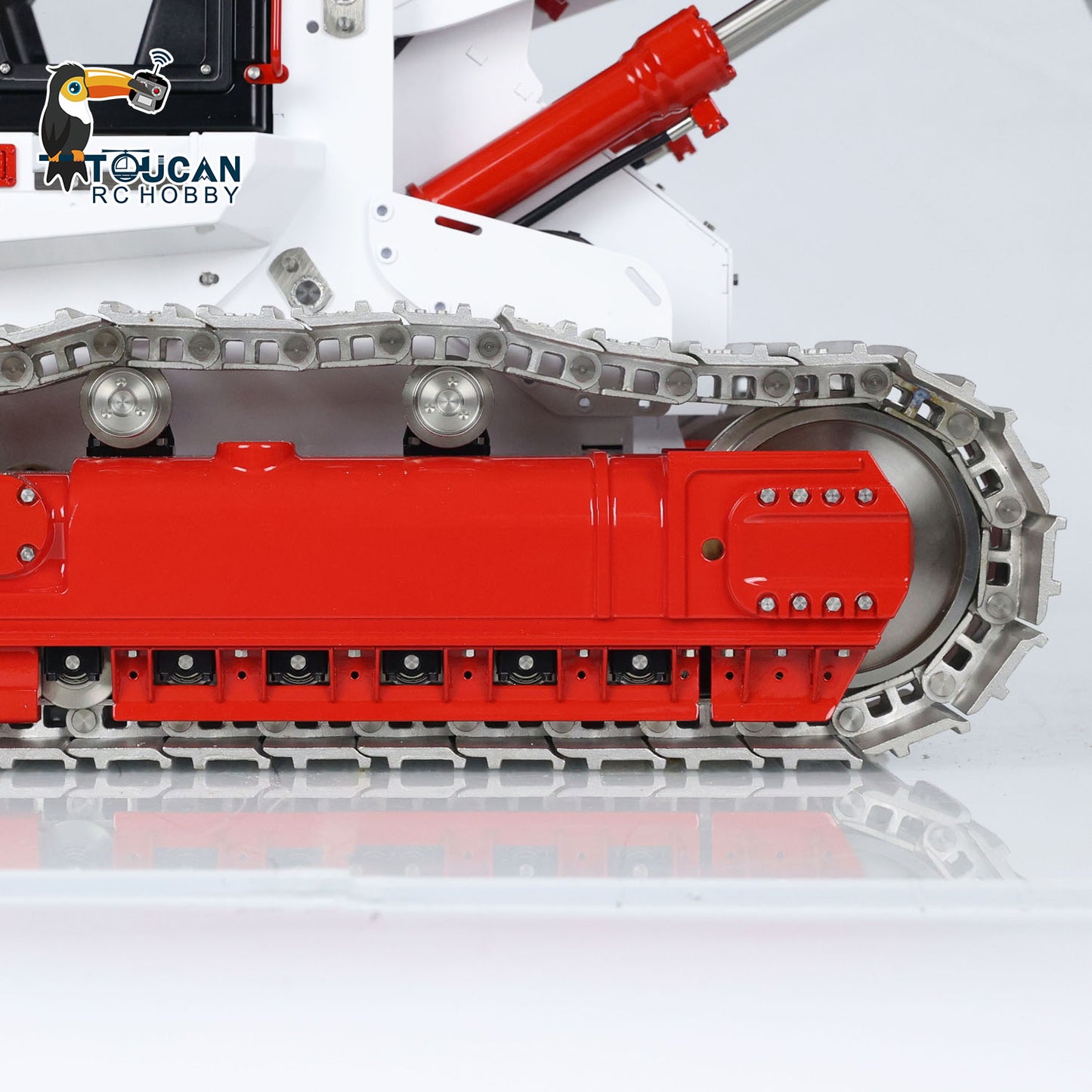 LESU 973K 1/14 Hydraulic RC Loader Upgrade Tracked Car Openable Bucket Rear Plow Model Light Sound B0024