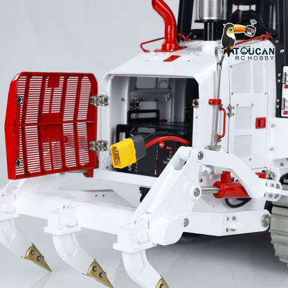 LESU 973K 1/14 Hydraulic RC Loader Upgrade Tracked Car Openable Bucket Rear Plow Model Light Sound B0024